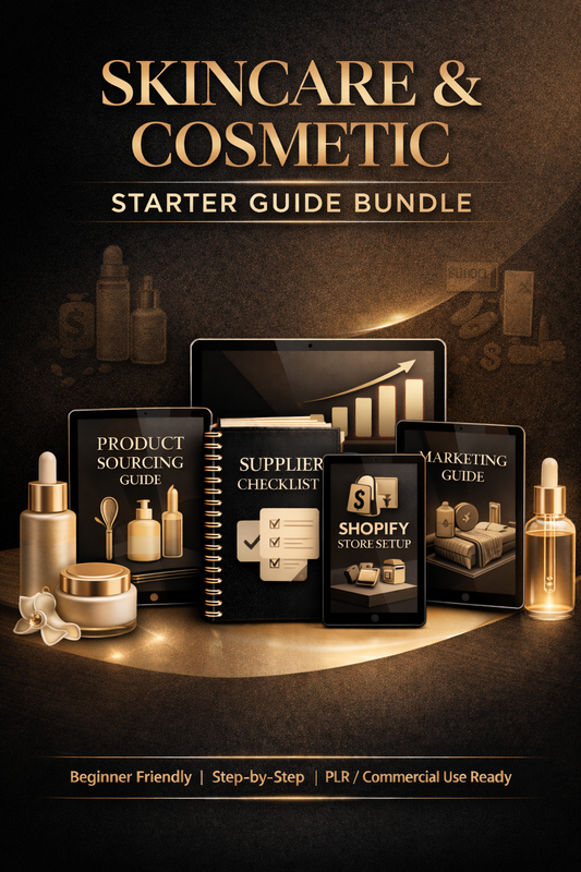Skincare & Cosmetic Starter Guide Bundle Book