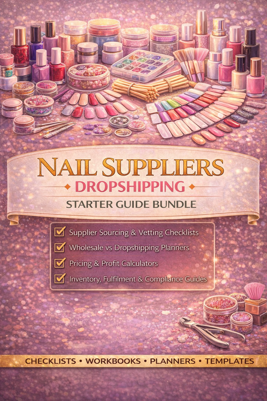 Nail Suppliers Dropshipping Starter Guide Bundle Book