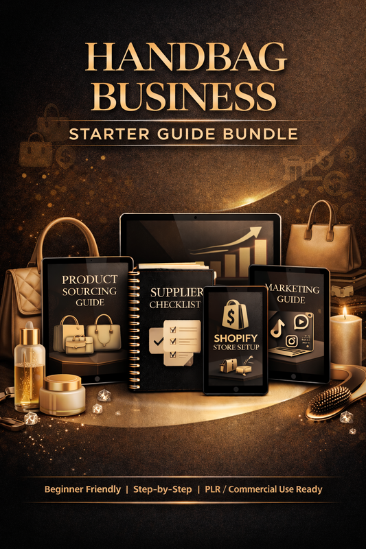 Handbag Business Starter Guide Bundle Book