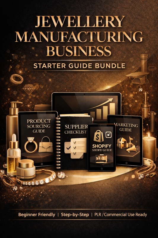 Jewellery Manufacturing Business Starter Guide Bundle Book