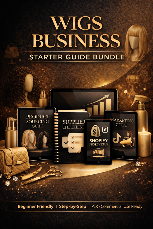 Wigs Business Starter Guide Bundle Book