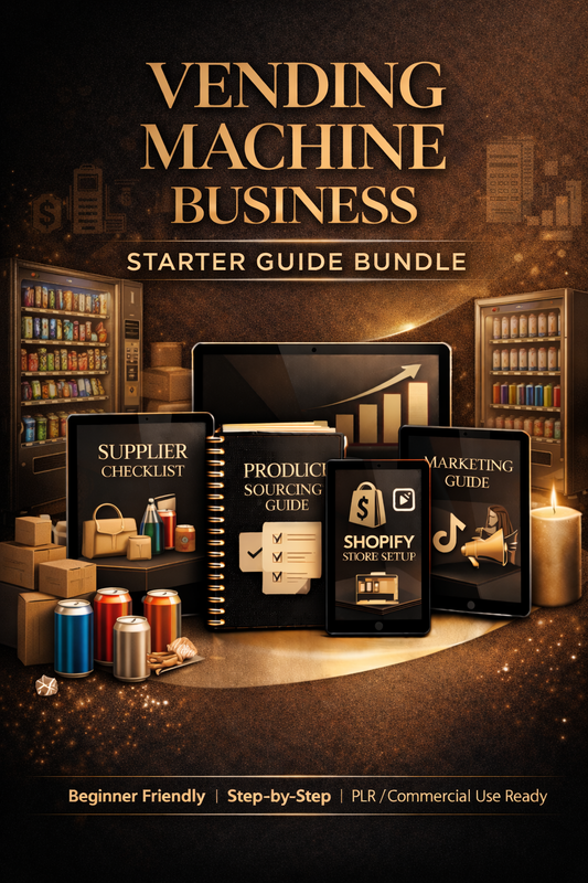 Vending Machine Business Starter Guide Bundle Book