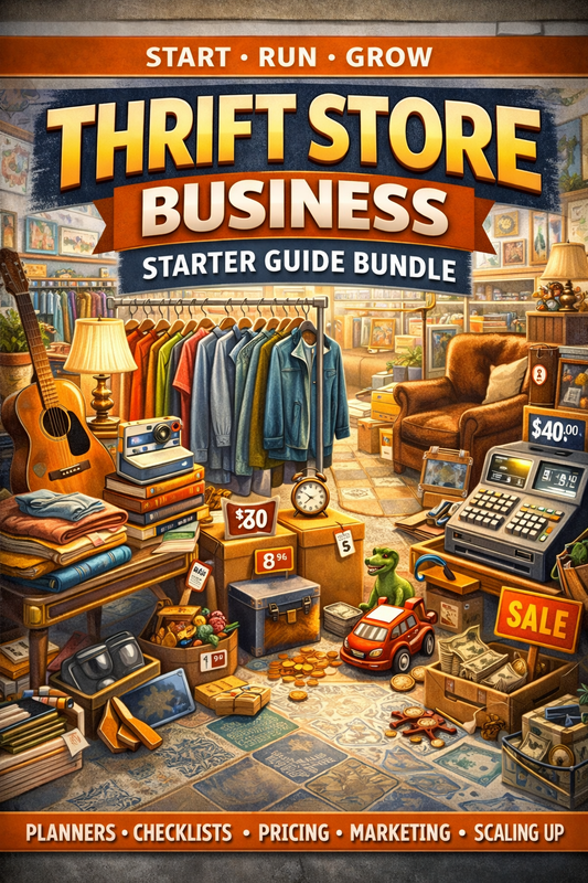 Thrift Store Business Starter Guide Bundle Book