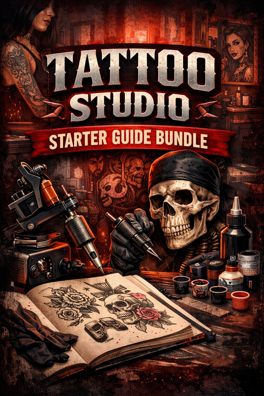 Tattoo Studio Business Starter Guide Bundle Book