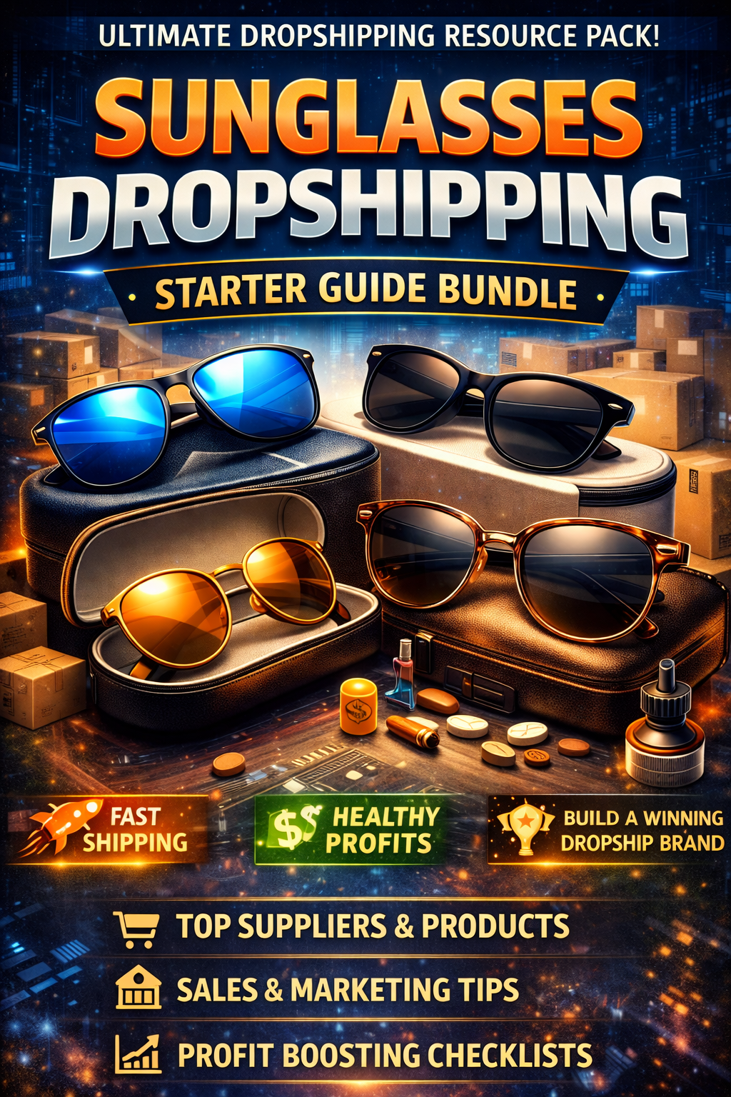 Sunglasses Dropshipping Starter Guide Bundle Book