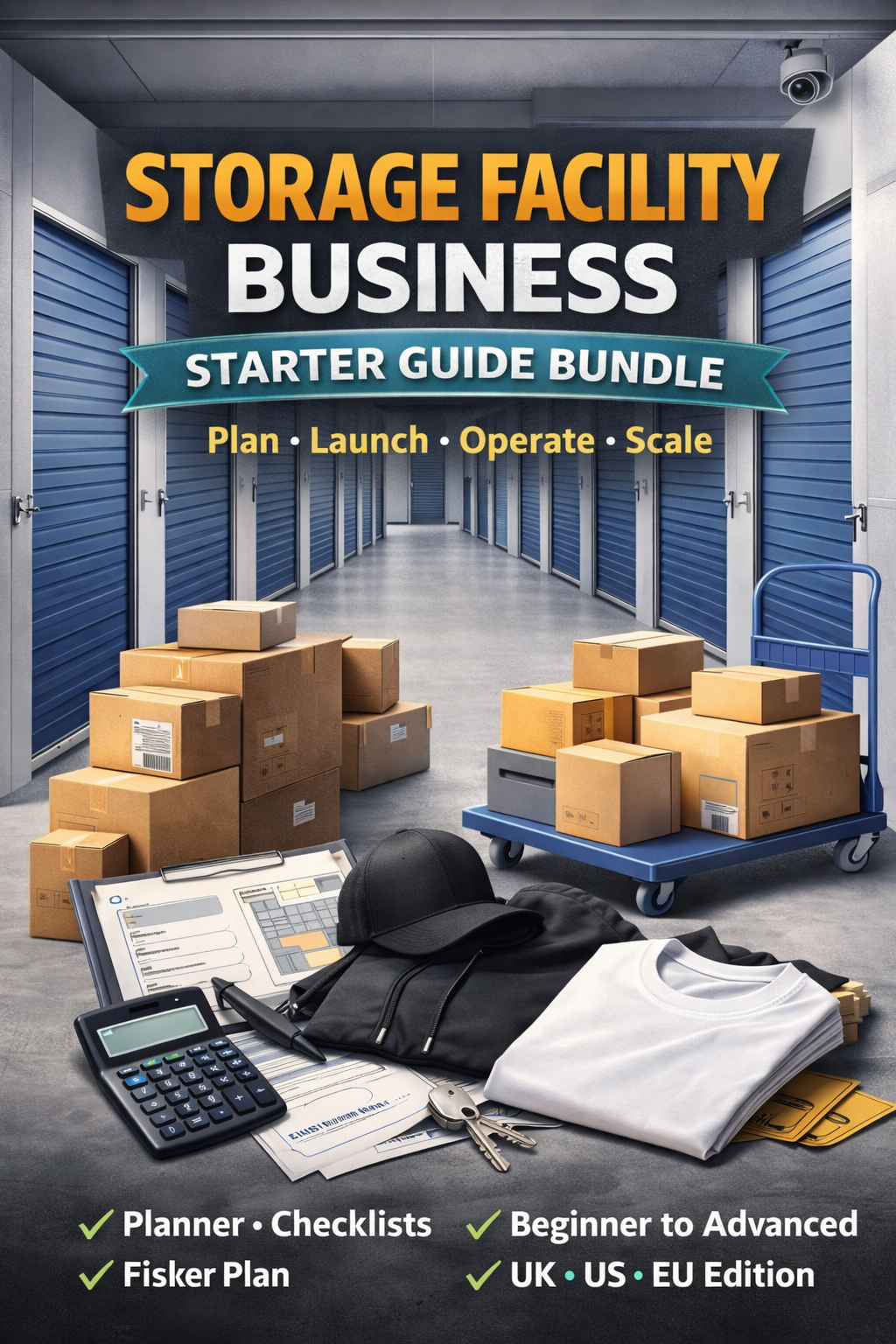 Storage Facility Business Starter Guide Bundle Book