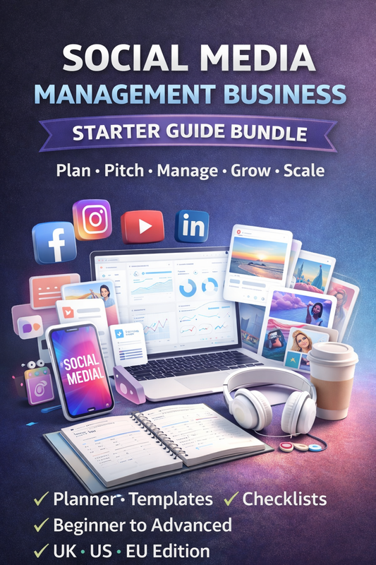 Social Media Management Business Starter Guide Bundle Book