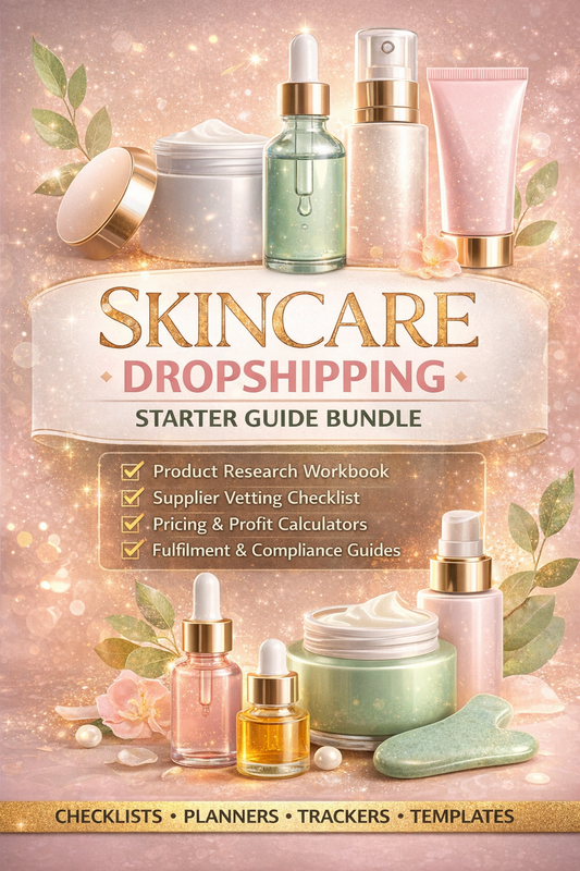Skincare Dropshipping Starter Guide Bundle Book