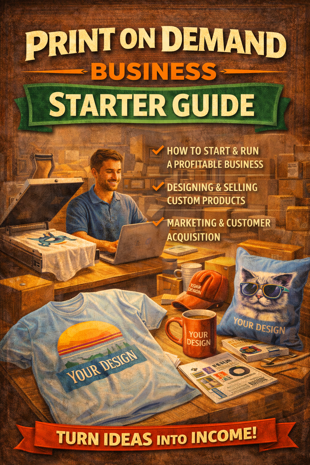 Print On Demand Business Starter Guide Bundle Book