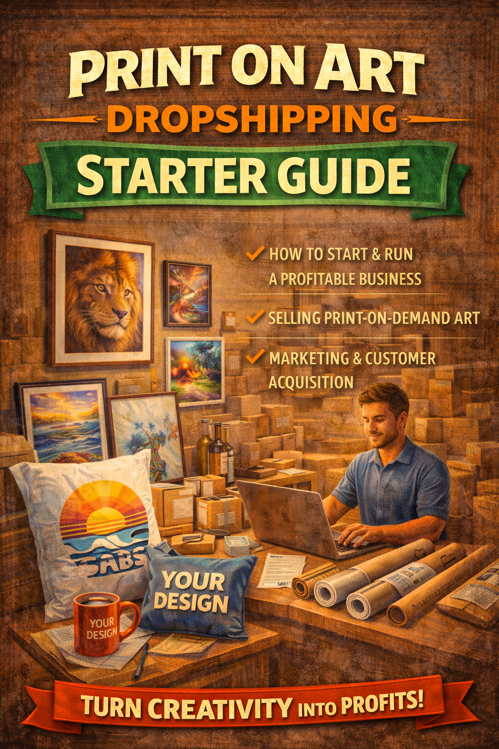 Print On Art Dropshipping Starter Guide Bundle Book