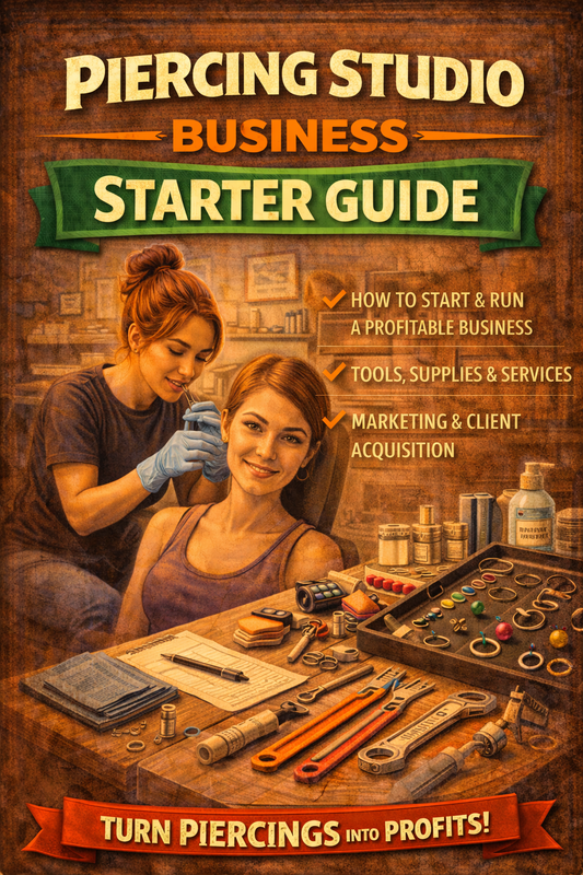 Piercing Studio Business Starter Guide Bundle Book
