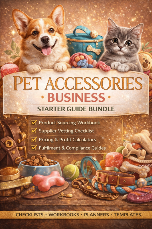 Pet Accessories Business Starter Guide Bundle Book