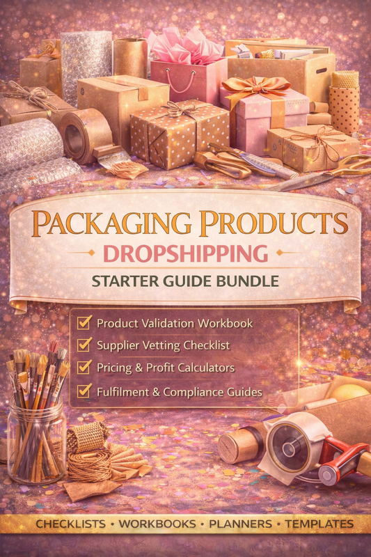 Packaging Products Dropshipping Starter Guide Bundle Book