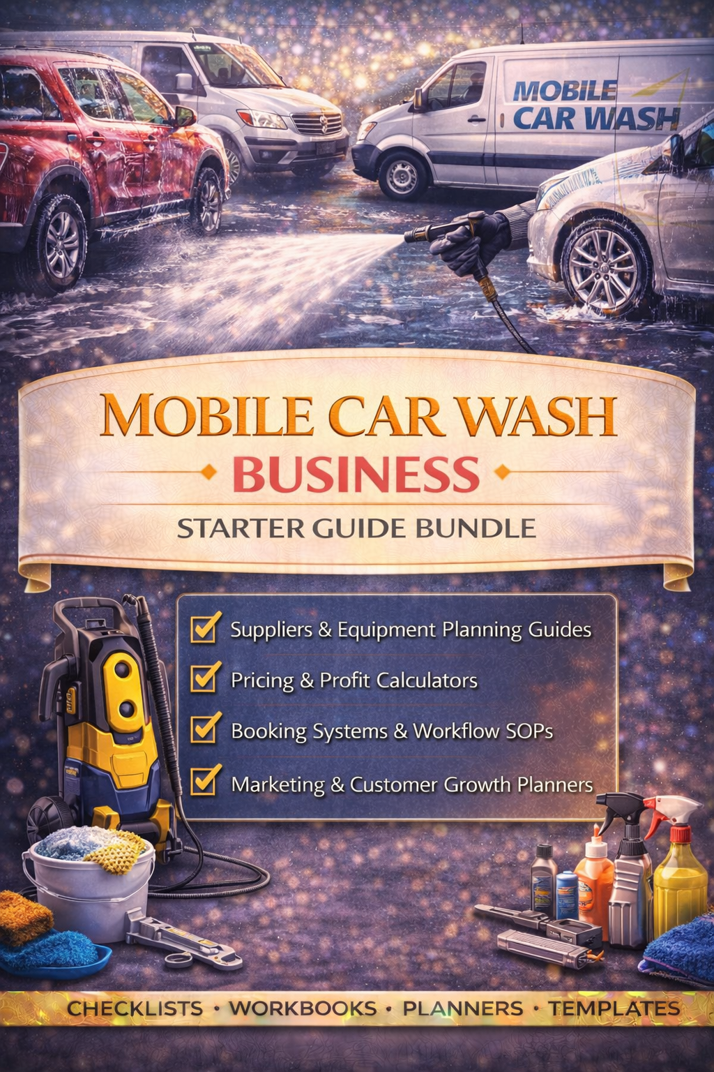 Mobile Car Wash Business Starter Guide Bundle Book