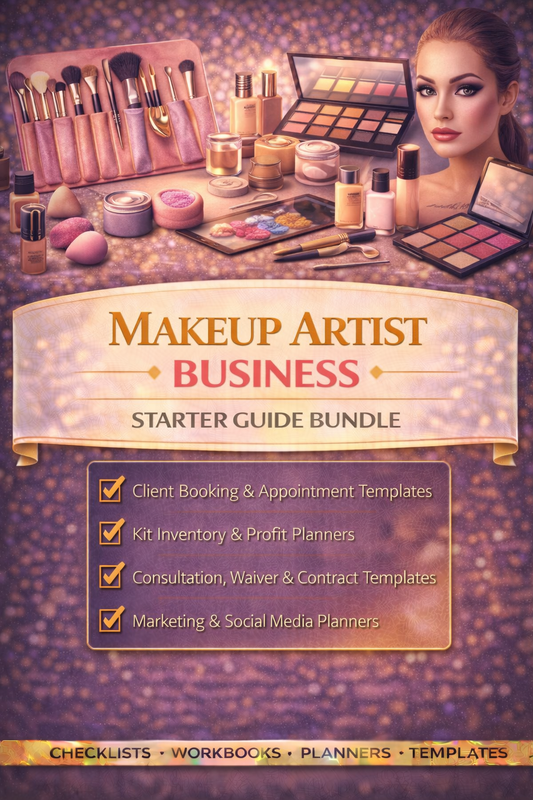 Makeup Artist Business Starter Guide Bundle Book