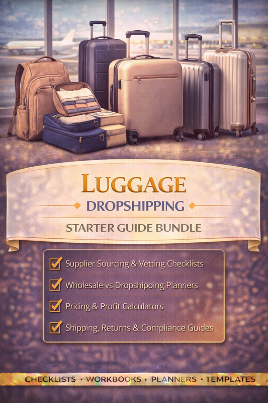 Luggage Dropshipping Starter Guide Bundle Book