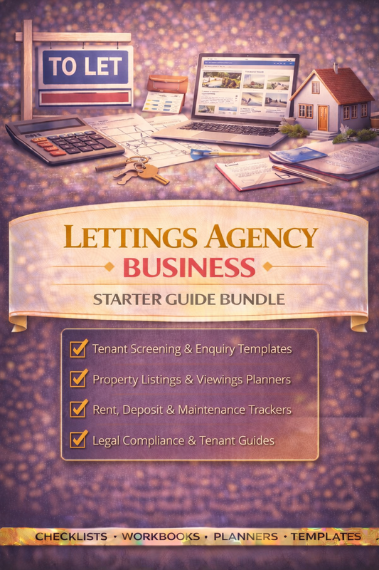 Lettings Agency Business Starter Guide Bundle Book