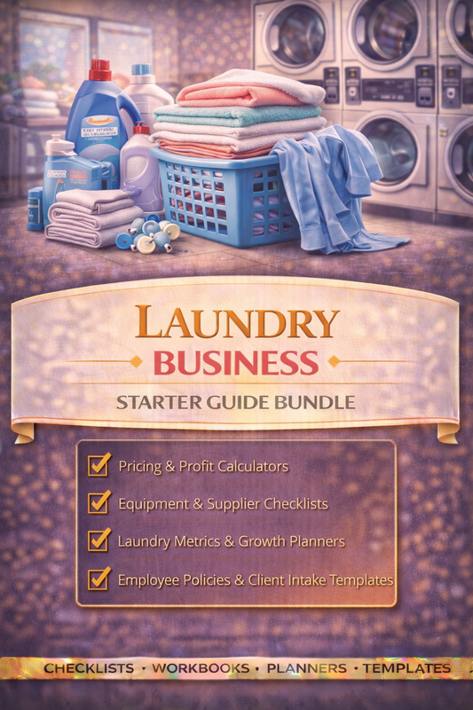 Laundry Business Starter Guide Bundle Book