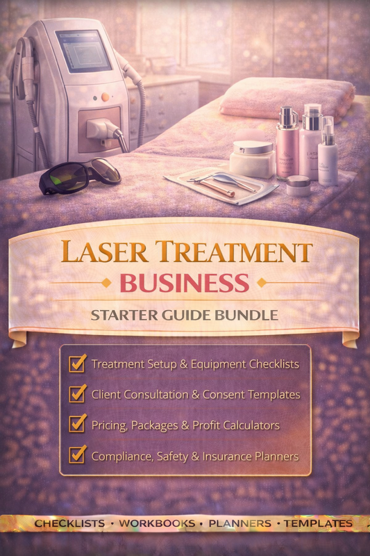 Laser Treatment Business Starter Guide Bundle Book