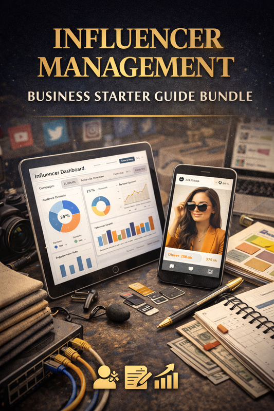 Influencer Management Business Starter Guide Bundle Book