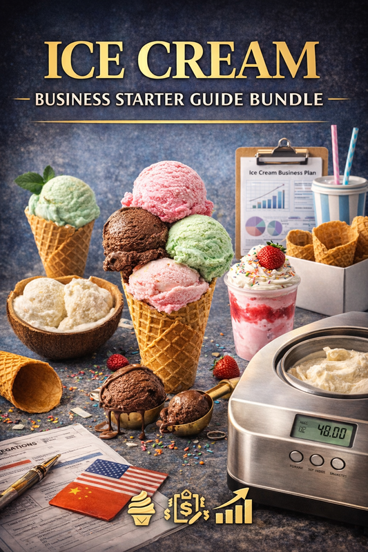 Ice Cream Business Starter Guide Bundle Book