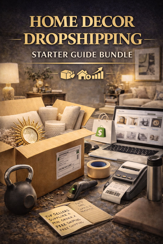 Home Decor Dropshipping Starter Guide Bundle Book