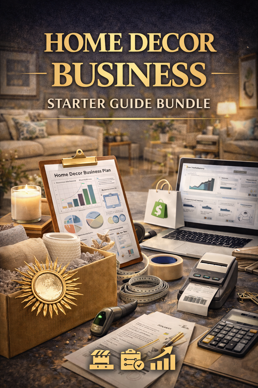 Home Decor Business Starter Guide Bundle Book