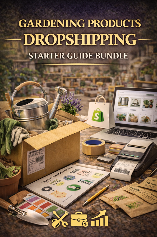Gardening Products Dropshipping Starter Guide Bundle Book