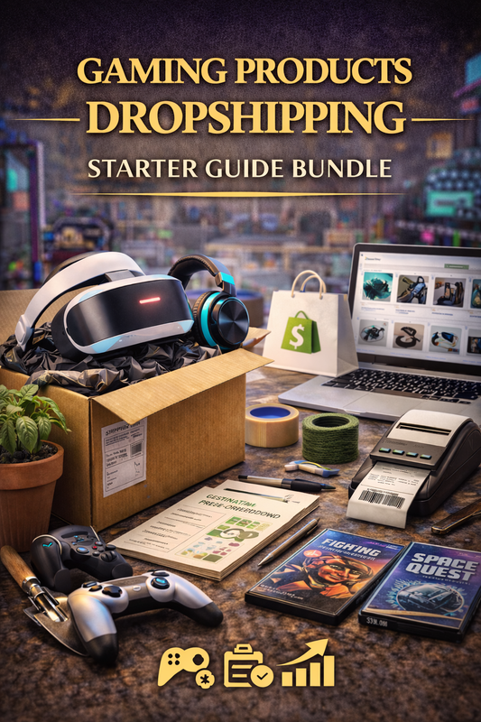 Gaming Products Dropshipping Starter Guide Bundle Book