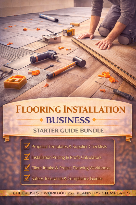 Flooring Installation Business Starter Guide Bundle Book