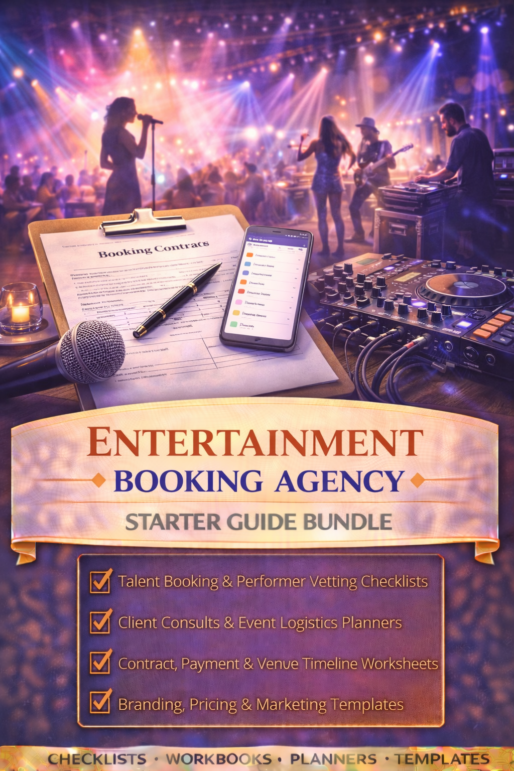 Entertainment Booking Agency Business Starter Guide Bundle Book