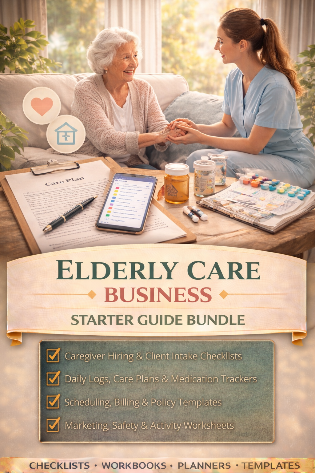 Elderly Care Business Starter Guide Bundle Book