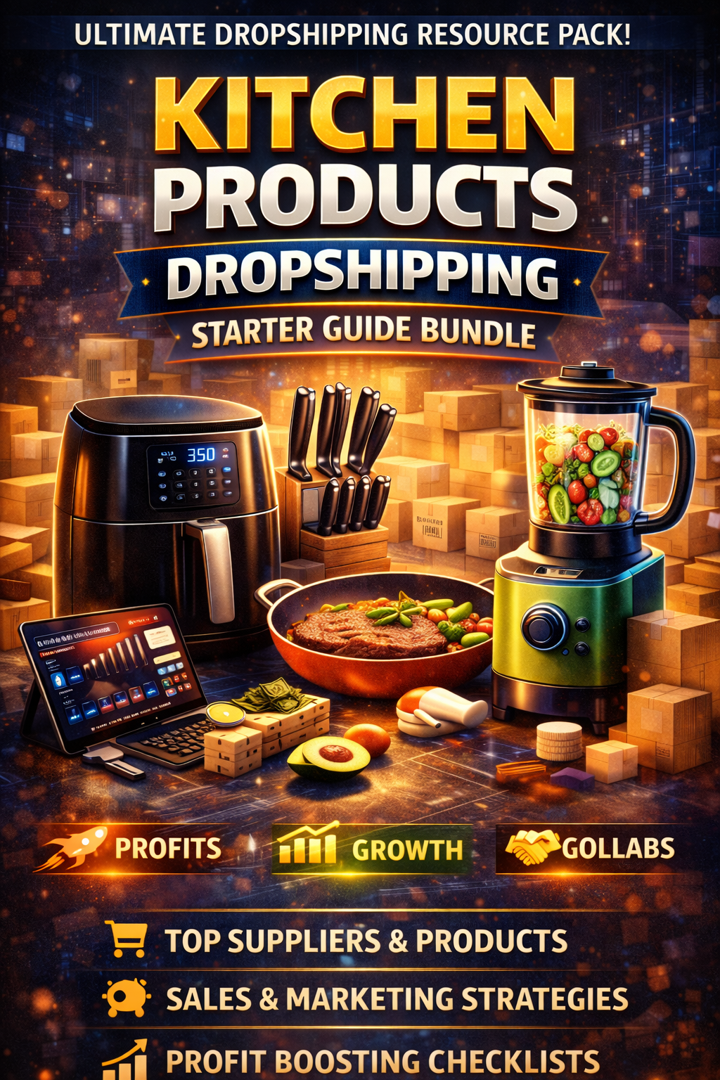Kitchen Products Dropshipping Business Starter Guide Bundle Book