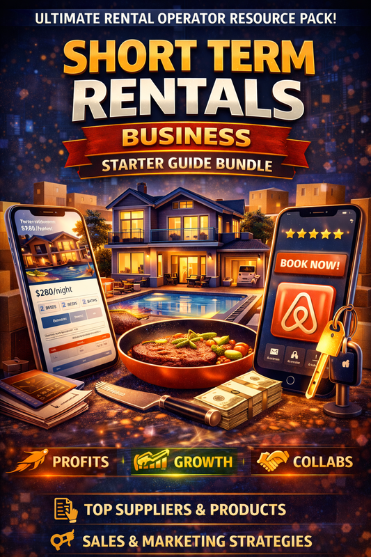 Short Term Rentals Business Starter Guide Bundle Book