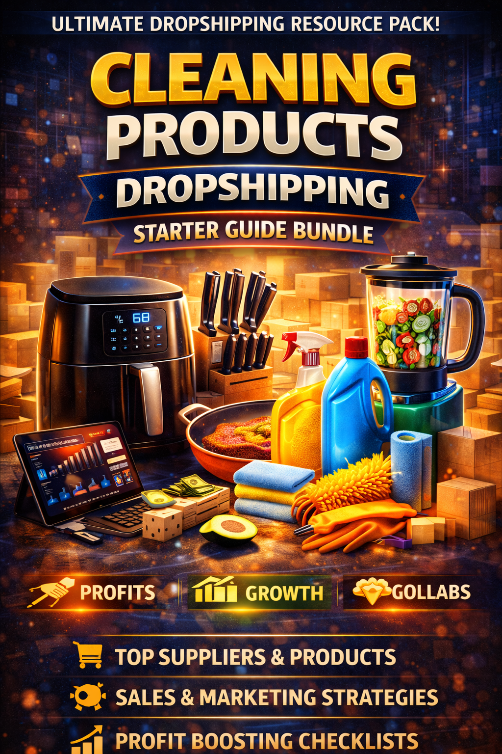 Cleaning Products Dropshipping Starter Guide Bundle Book