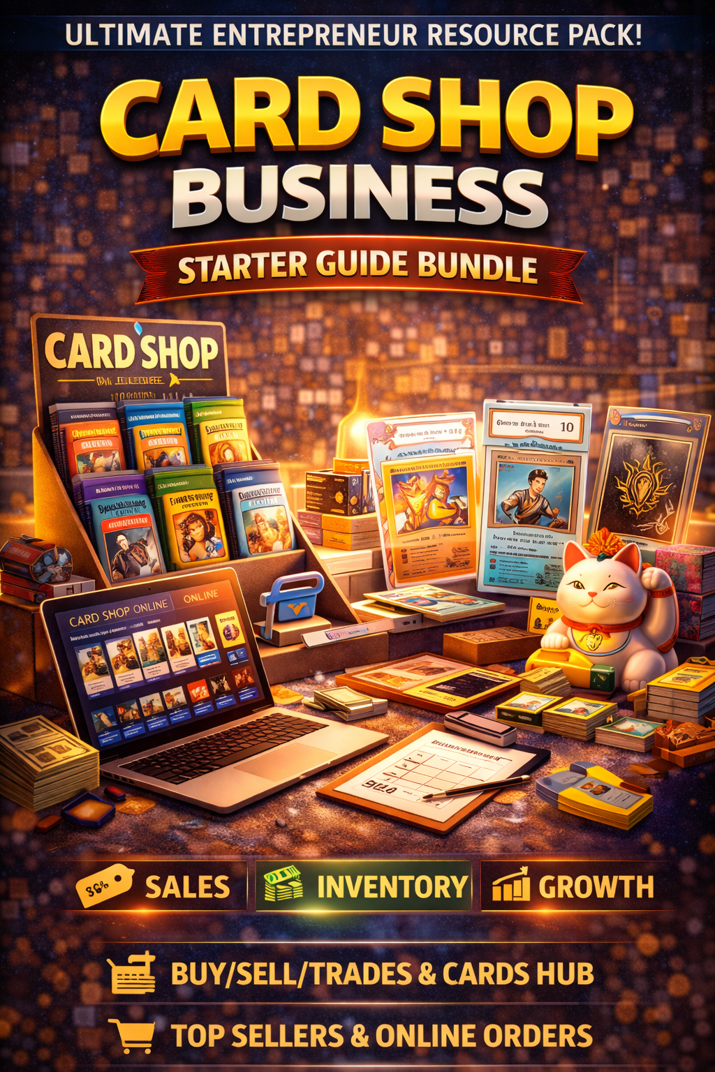 Card Shop Business Starter Guide Bundle Book