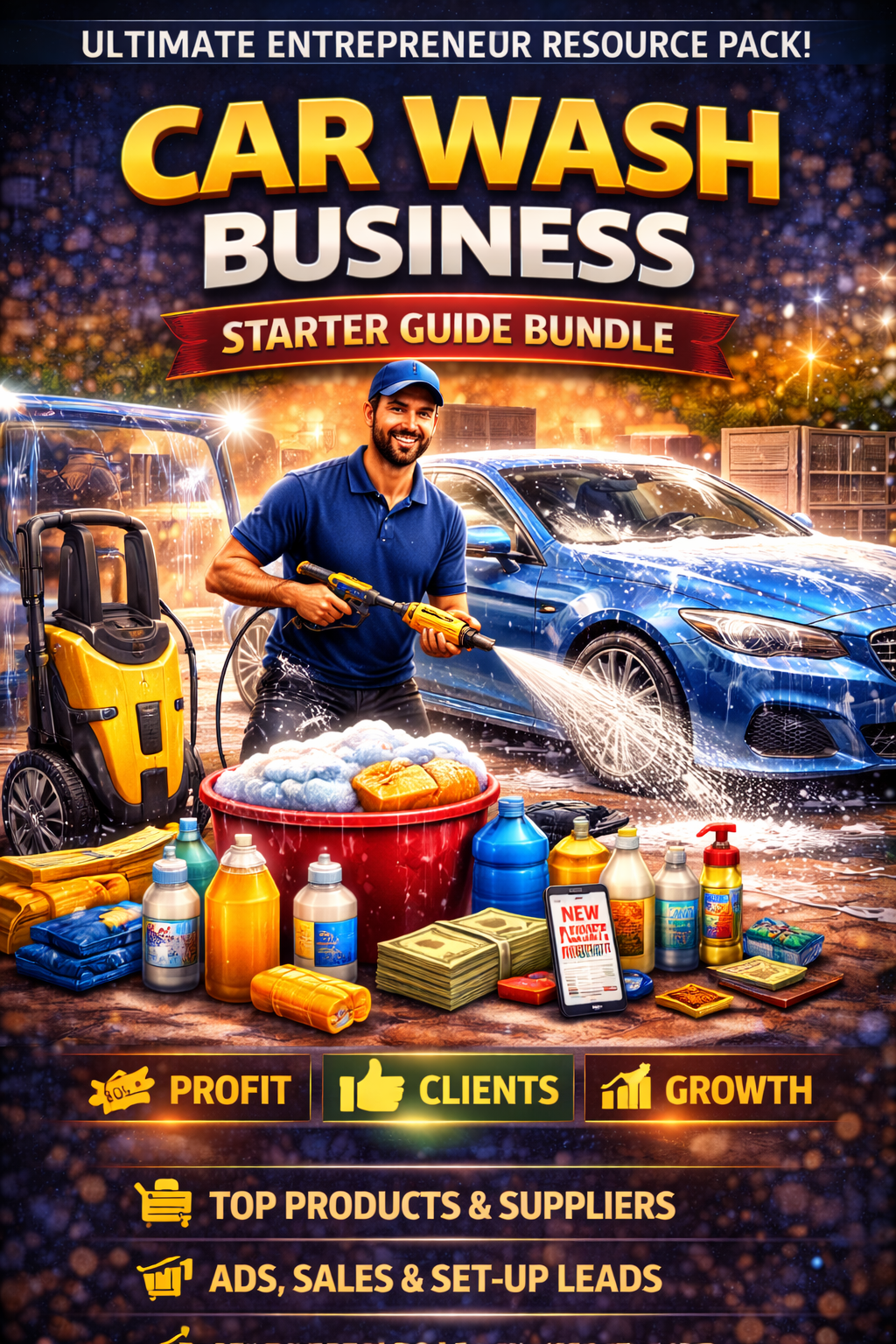 Car Wash Business Starter Guide Bundle Book