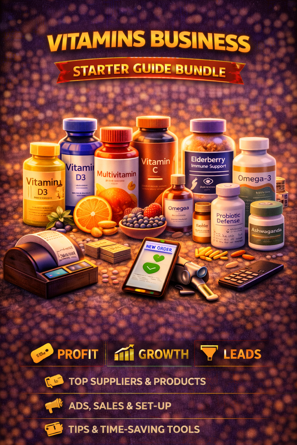 Vitamins Business Starter Guide Bundle Book