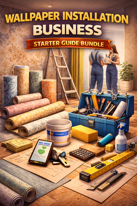 Wallpaper Installation Business Starter Guide Bundle Book