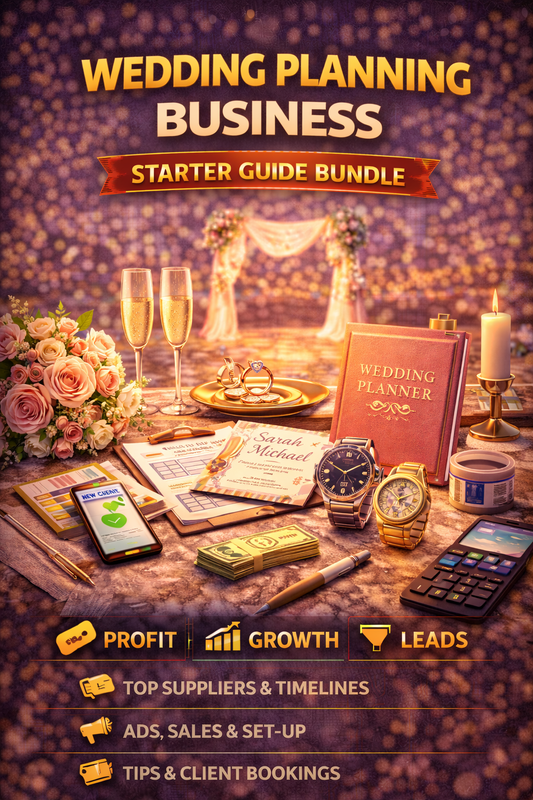 Wedding Planning Business Starter Guide Bundle Book