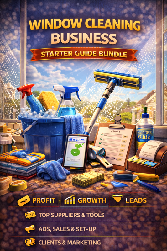 Window Cleaning Business Starter Guide Bundle Book
