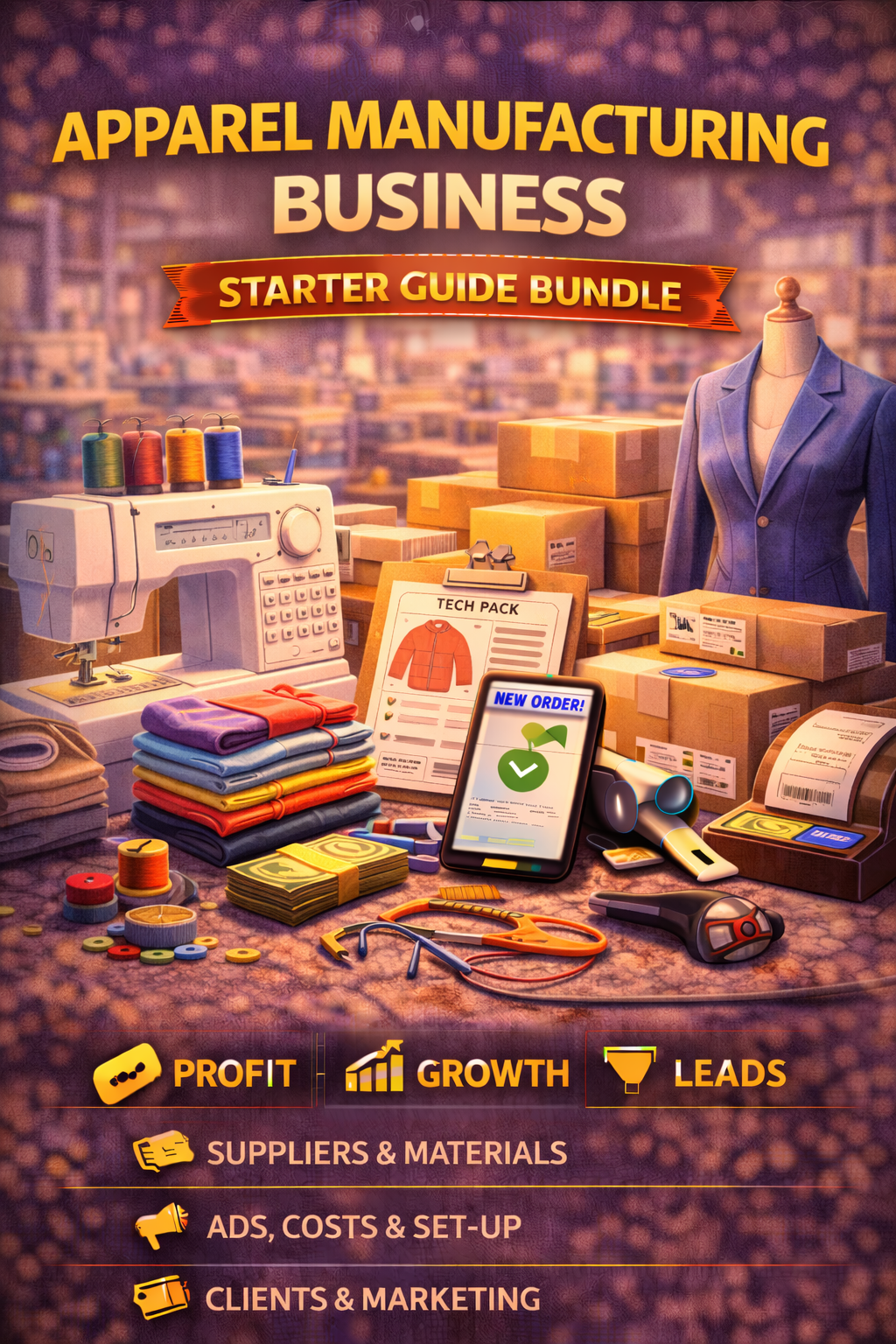 Apparel Manufacturing Business Starter Guide Bundle Book