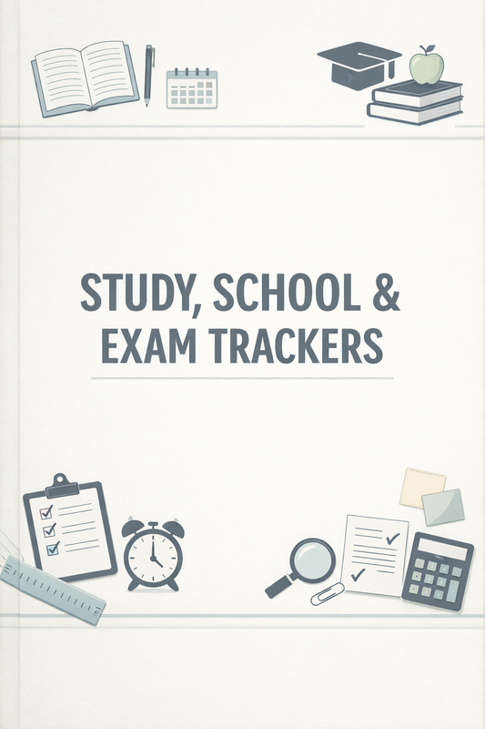 Study, School & Exam Trackers