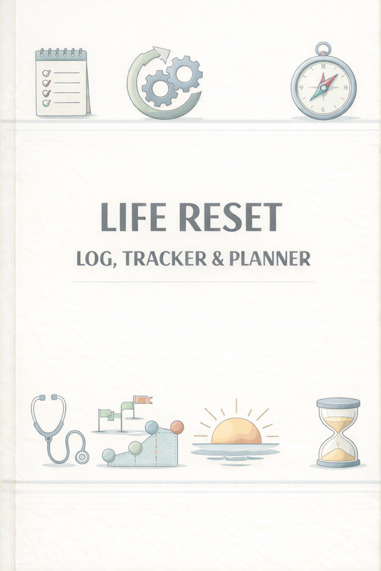 Life Reset Log, Tracker & Planner