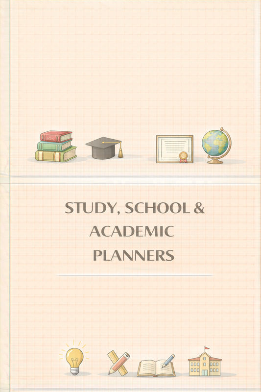 Study, School & Academic Planners