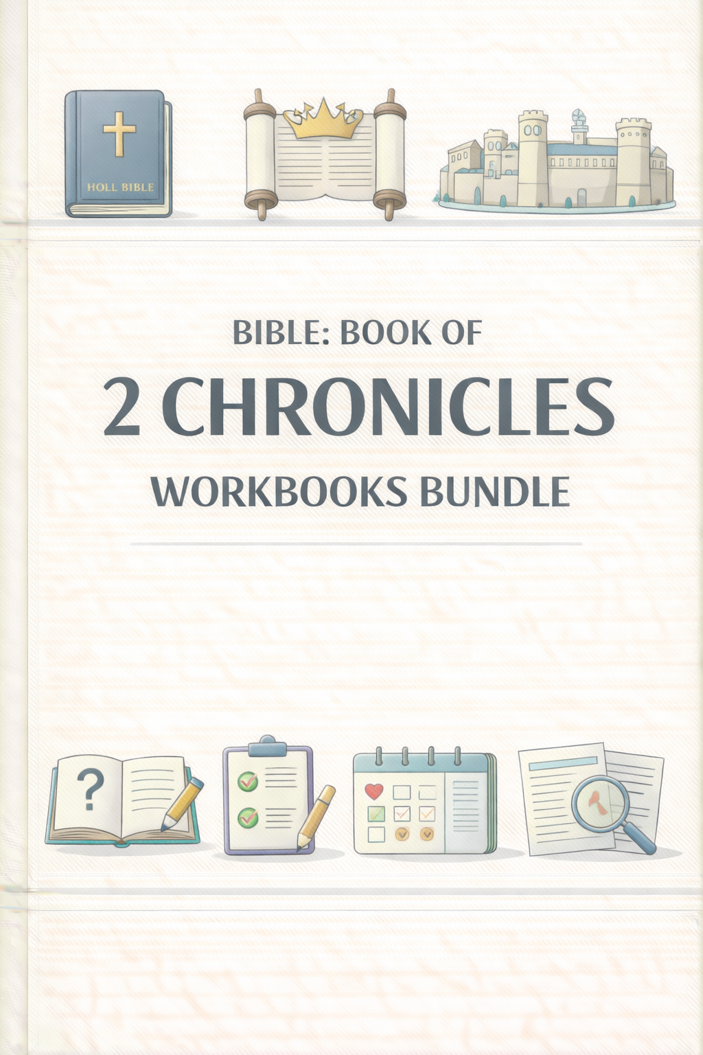 Bible: Book of 2 Chronicles Workbooks Bundle